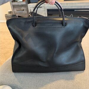 Tomoe Black Leather tote
